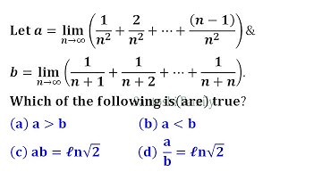 definite integral as limit of sum college calculus university iit jam 2020 real analysis Mathematics