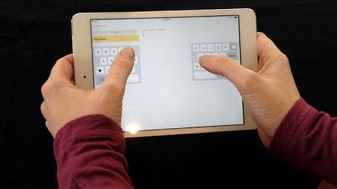 iPad Split Keyboard Makes Thumb Typing Easy