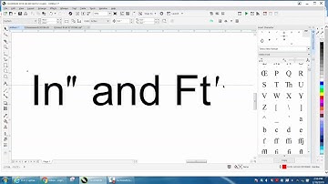 Corel Draw Tips & Tricks Inch and Foot Symbol and more  part 2