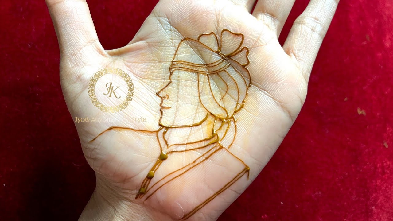 How to Draw Groom Face in Fullhand Bridal Mehndi Design |dulha kaise banata hai |dulha mehndi design