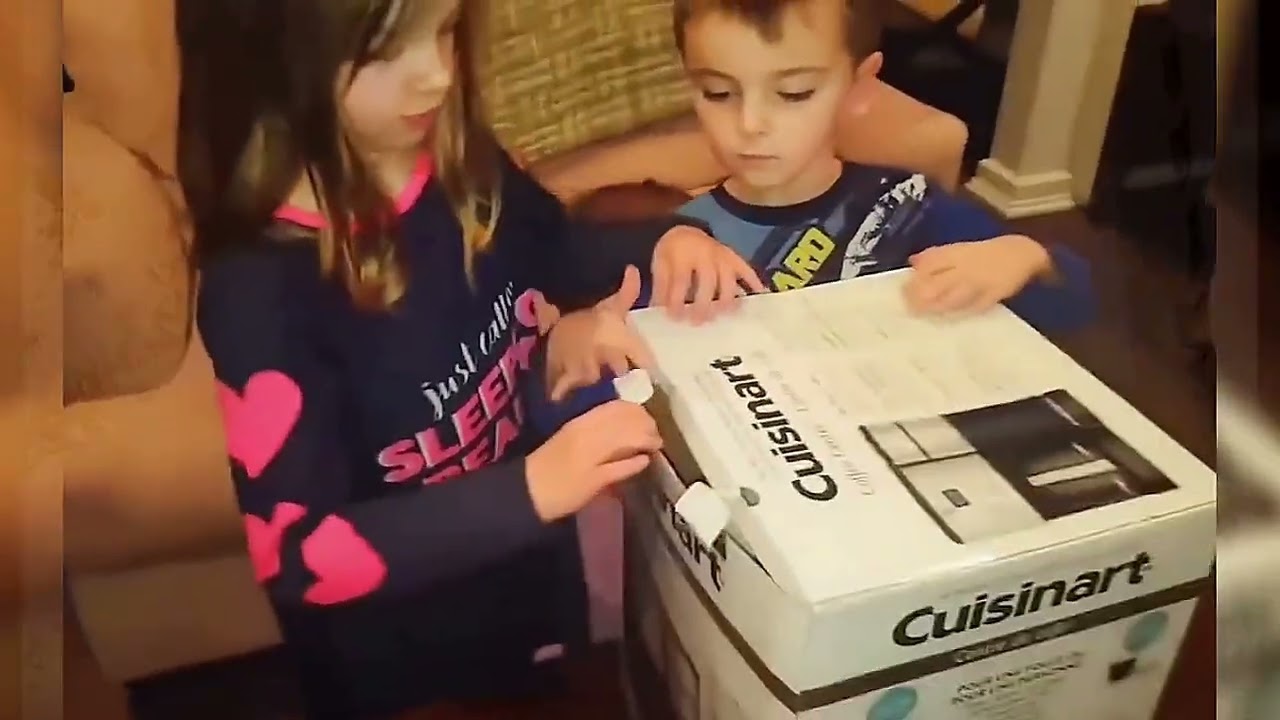 Heartwarming Scene: Gifting a Dog to a Child 