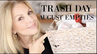 AUGUST EMPTIES | WHAT'S IN MY TRASH #thisis60