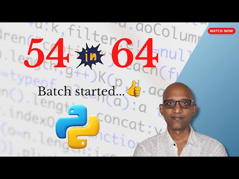 Batch 64 Python Fullstack Job Oriented Training Program Started... It's Grand Success......