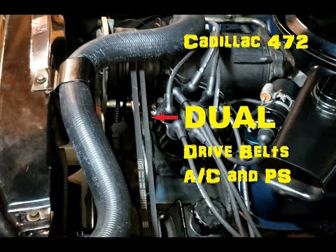 Cadillac Deville 472 - Dual AC/PS V Drive Belt Replacement - Proper Procedure