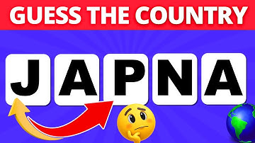 Guess the Country by its Scrambled Name | Scrambled Words Country Quiz