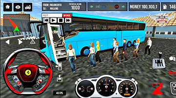 Indonesia Coach bus driving | Euro bus simulator 2025 Android gameplay