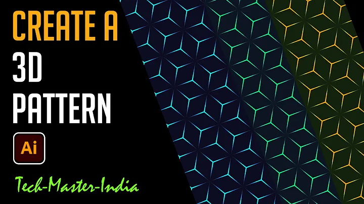 Geometric 3D Pattern in Illustrator with Basic Shapes | Adobe Illustrator Tutorials