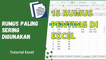 Rumus Excel Paling Sering Digunakan, 15 Rumus Excel untuk Tes Admin Kantor
