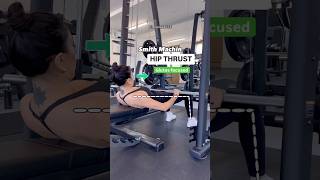 Smith Machine Hip Thrust – Glutes Focused 🔥🍑Proper Setup &amp; Form ⬇️ #fitnesstips #gymtips