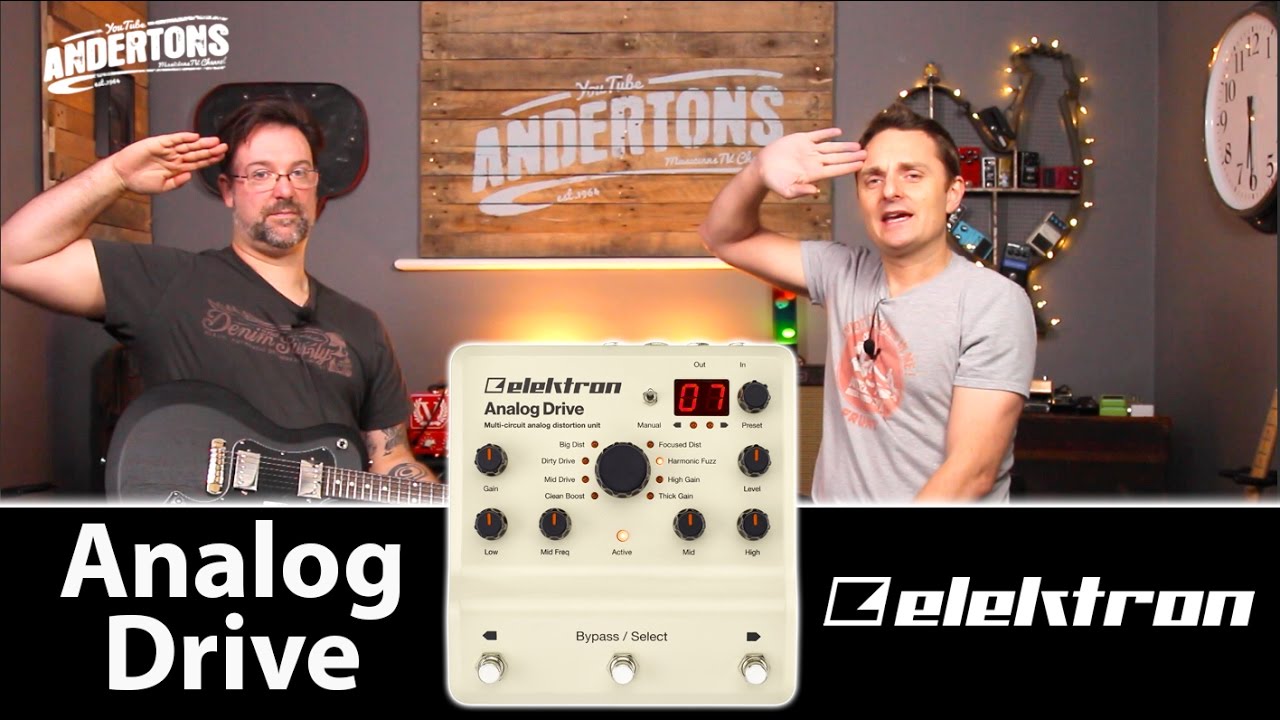 Elektron Analog Drive - 8 Drive Pedals in One! - YouTube