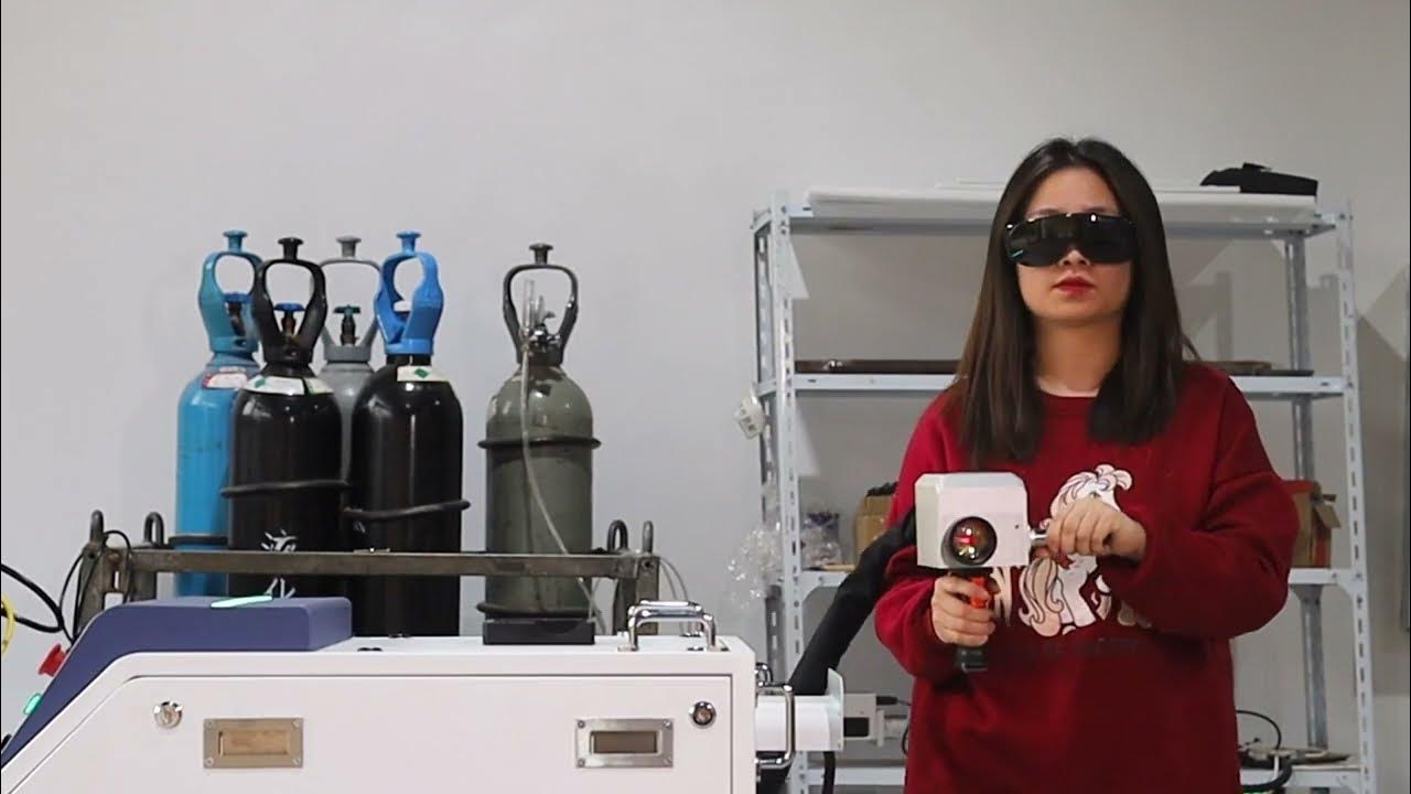 DMK 500W pulse laser cleaning machine YouTube