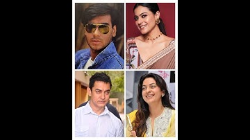 Ajay Devgan and Kajol/Amir khan and juhi chawla 🥰🥰🥰 ishq movie 🎥🍿🎥 i#subscribe #like