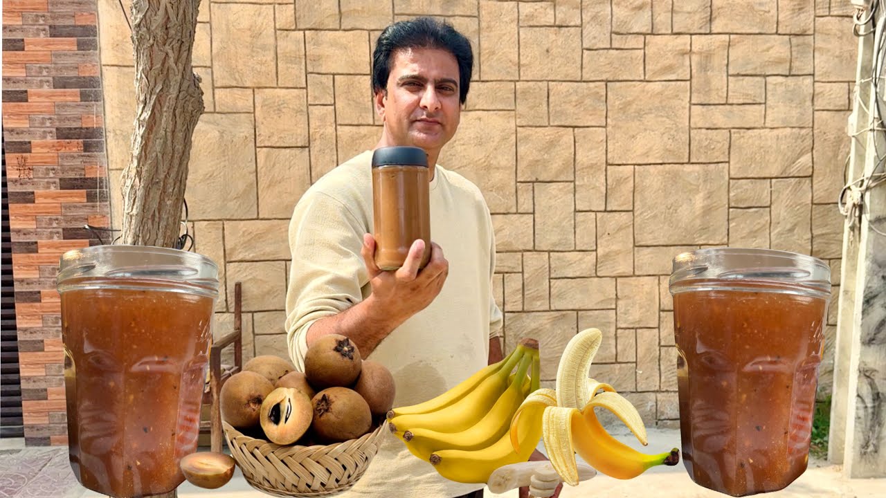 Banana aor Chiku ka Mix Fruit Jam bna lia||How to Make Mix Fruit Jam||Wahab Kamran