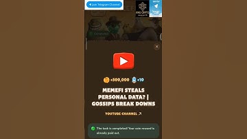 MEMEFI SECRET CODE 🔑 TASK | MEMEFI STEALS PERSONAL DATA? GOSSIPS BREAK DOWNS #viralshorts #shots