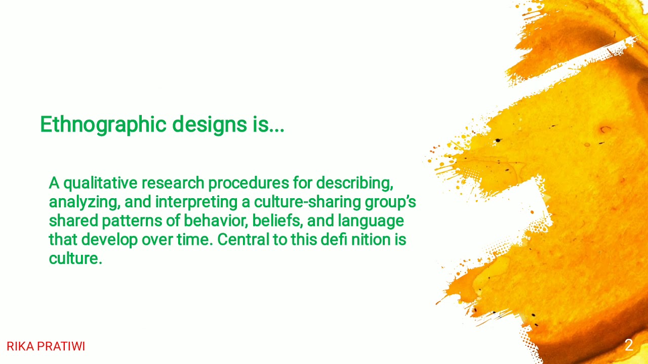 Chapter 14 Ethnographic Research Educationwl Research John