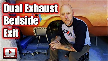 Custom True Dual Exhaust System Build - Part 2 - Bedside Exhaust | Dodge D100 Hot Rod Shop Truck