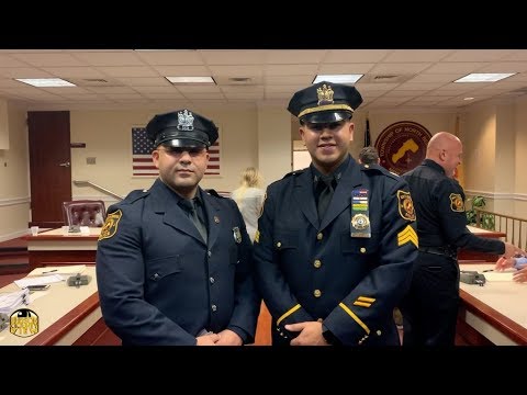 North Bergen Police Department promotes two officers to higher ranks