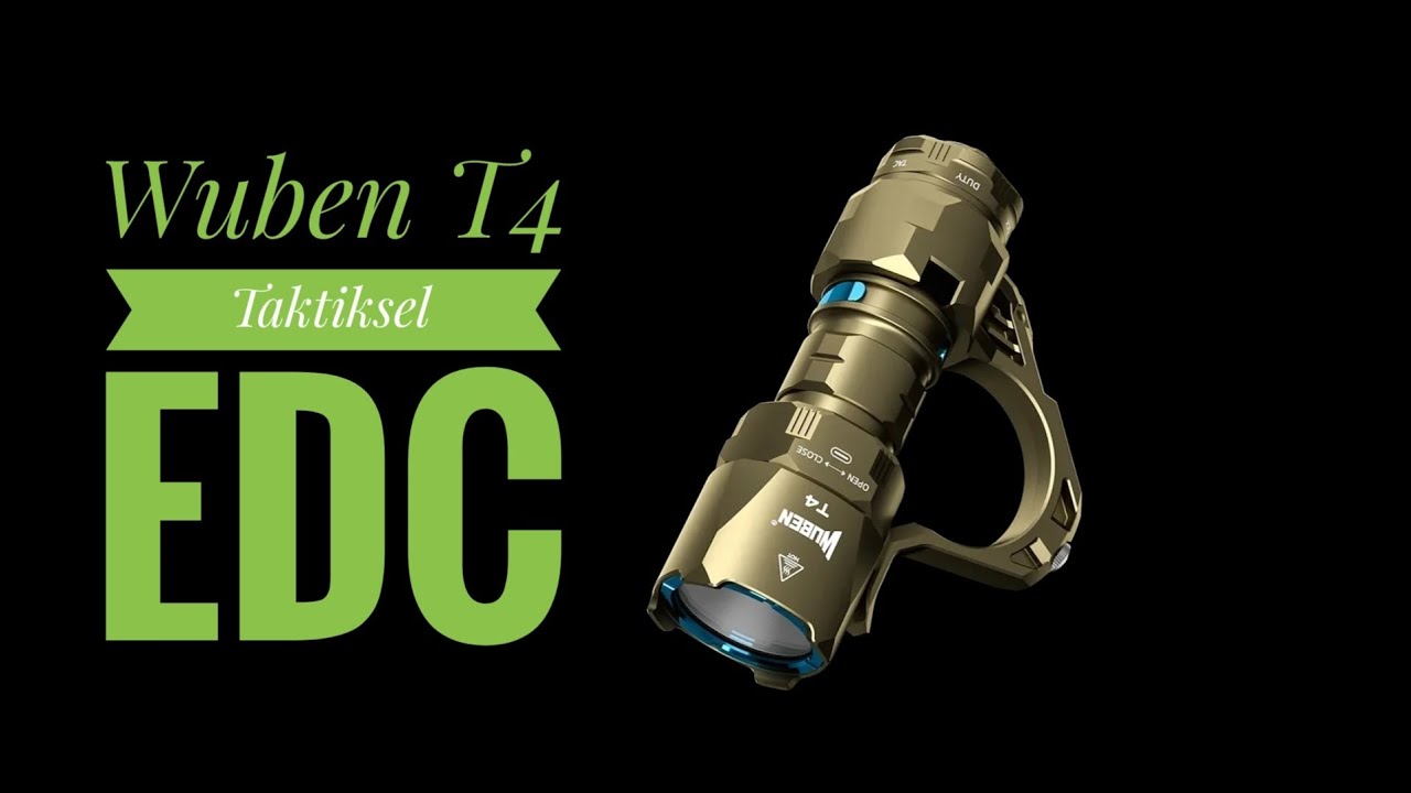 Wuben T4 Taktiksel EDC El Feneri. Bu Feneri Alamayan Üzülür.