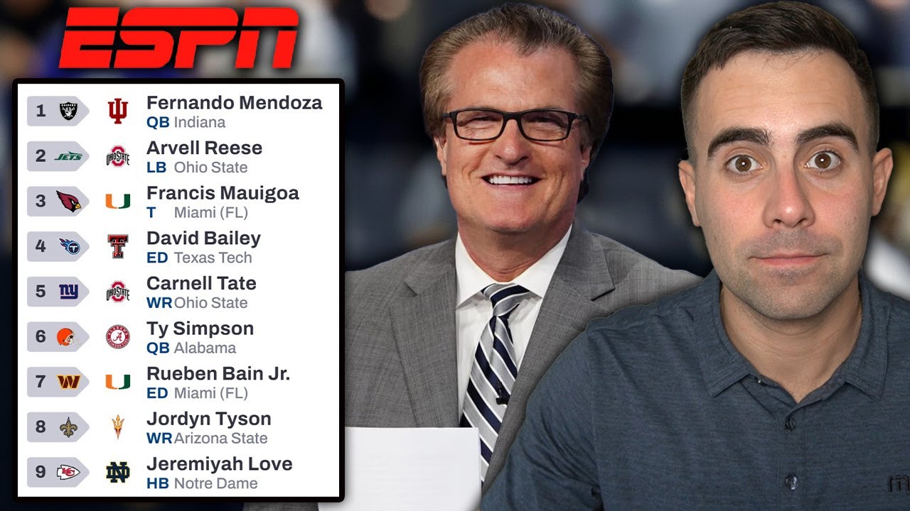 Reacting to Mel Kiper's 2026 NFL Mock Draft 1.0
