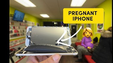 This iPhone was about to blow up 💥She came in right time to repair before exploded😱 #apple #iphone