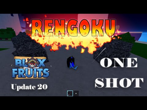 UPDATE 20  Rengoku one shot combo in Blox Fruit 