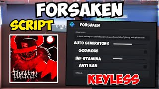 Forsaken Best Auto Generators, Godmode Script 2025 Working
