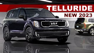New 2023 Kia Telluride - Official Teaser \& Release Date Announced for NY Auto Show 2022
