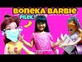 Gawat! Boneka Barbie Batuk Pilek Pakai Masker! 😱 Shafeea Hanum Bermain Masak Masakan Dengan Barbie