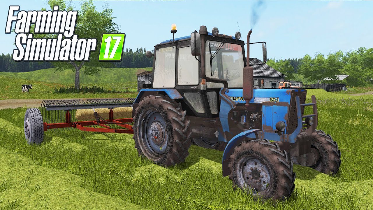 [РП] ПОМОГАЮ ДЕДУШКЕ ЗАГОТОВИТЬ СЕНО НА ЗИМУ! FARMING SIMULATOR-17