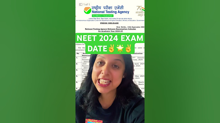 😱 NEET 2024 NTA EXAM NOTIFICATION 🔥🔥