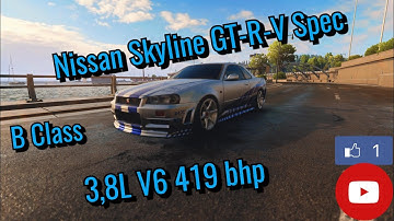 NFS Unbound Nissan Skyline GT-R V-Spec best Tuning Setup B Klasse