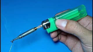 How to make a hot soldering iron from lighter