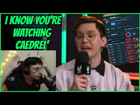 Caedrel Gets CALLED OUT Live On LEC For His Top Lane Grind