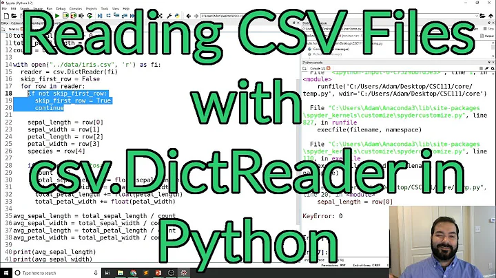 Reading CSV files with csv.DictReader in Python