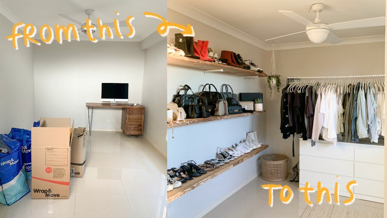 EXTREME ROOM MAKEOVER: turning my room into a closet! - YouTube