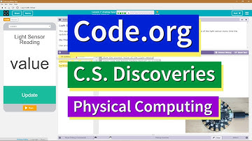 Analog Input Lesson 7.5 Tutorial with Answers Code.org CS Discoveries Physical Computing Unit 6