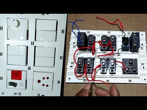 12 modular switch board connection really ।। switch board wiring