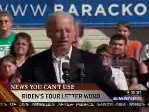 Joe Biden "J-O-B-S" is a 3 letter word?