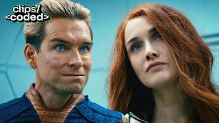 the boys (2022) - homelander visits a captive queen maeve in the white room
