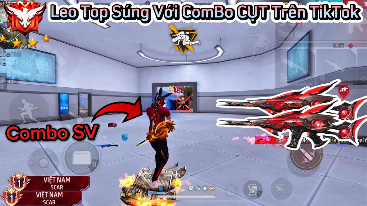 [Free Fire] CU LÌ Lần Đầu Dùng Thử “Combo Cụt SV Trên TopTop” Để Leo Top Súng Và Cái Kết !
