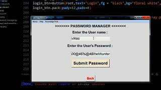 Password manager python file project | Terminate Learnings