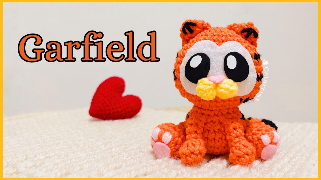 ¡Teje un adorable GARFIELD Amigurumi! 😻🧶 Gatito a Crochet - Tutorial paso a paso 🧡 Parte 1