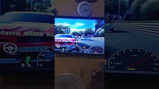 🇯🇵 Castrol Mugen NSX 2000 against past DTM & GT500 at Tokyo R246! (GT3 PS2) #nijigasaki #shorts