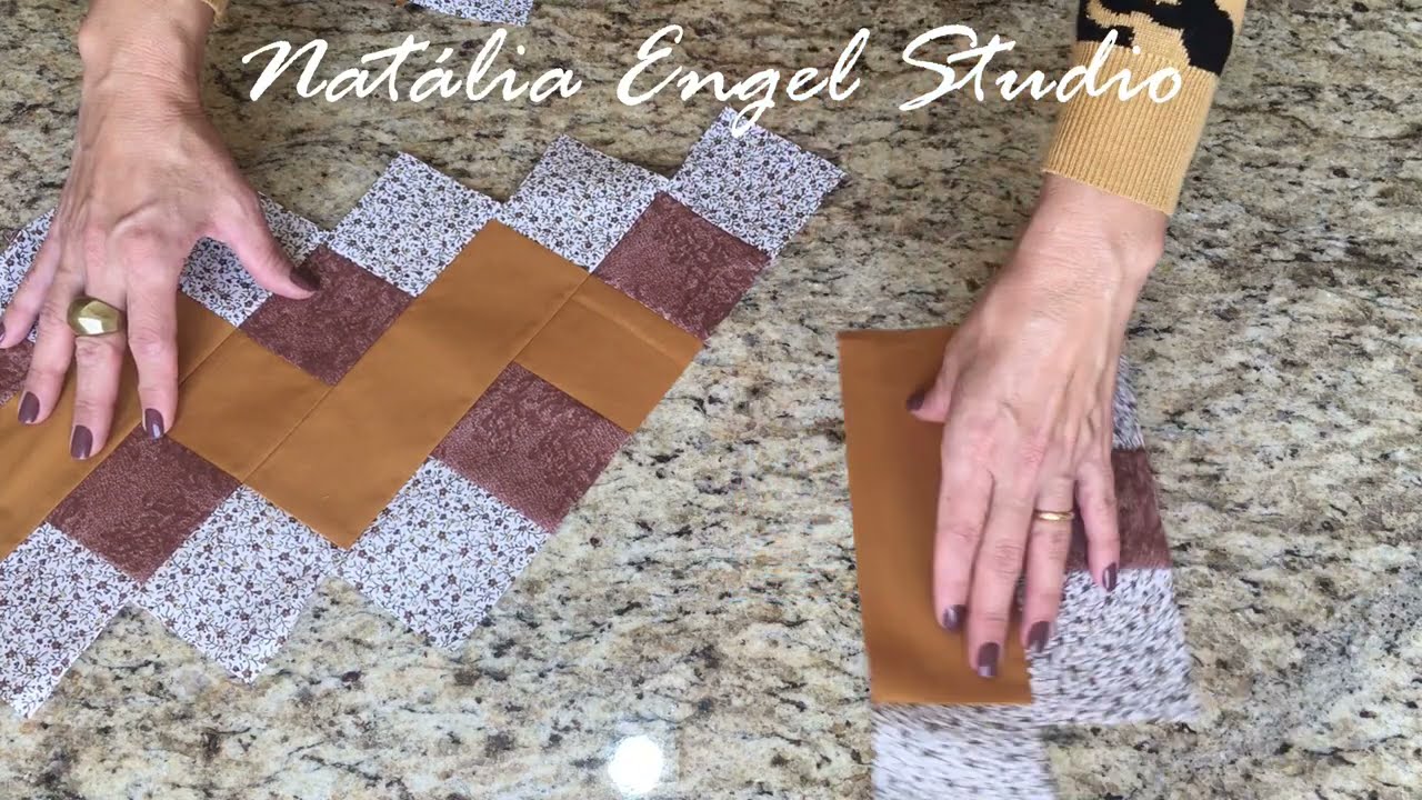 CAMINHO DE MESA em PATCHWORK | MODELO ZIG ZAG | NATÁLIA ENGEL
