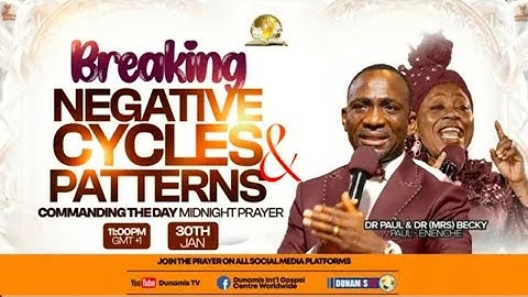 BREAKING NEGATIVE CYCLES AND PATTERNS ||. 30-01-2025 COMMANDING THE DAY MID NIGHT PRAYER