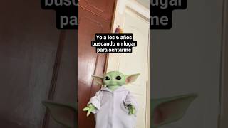 Me sentía como el rey del lugar jaja #humor #babyyoda #sillas