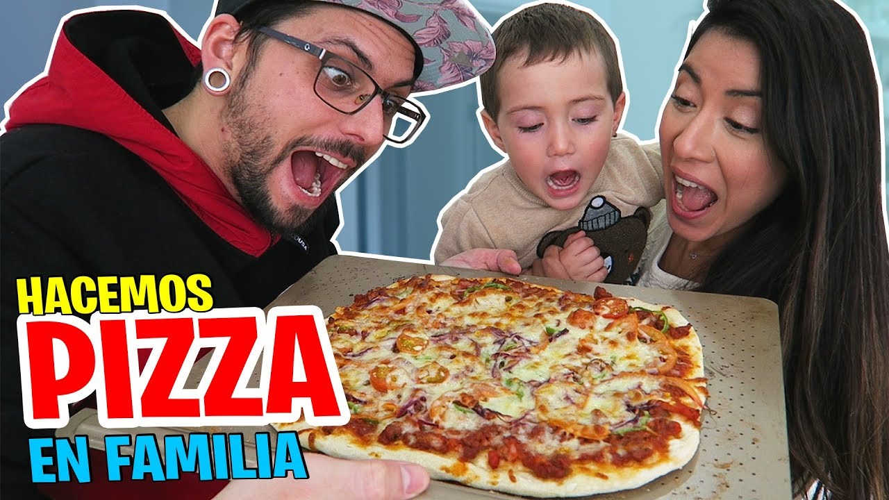 HACEMOS PIZZA CASERA EN FAMILIA 🍕😋 | VLOG | EN CASA CON PAM Y FER