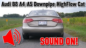 Audi B8 A4/A5 Exhaust Comparison | Downpipe/HighFlow Cat | ECS Tuning