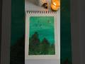 Lost in shades of green and quiet dreams🍃#art #viral #shorts #easyart #watercolor #acrylicpainting