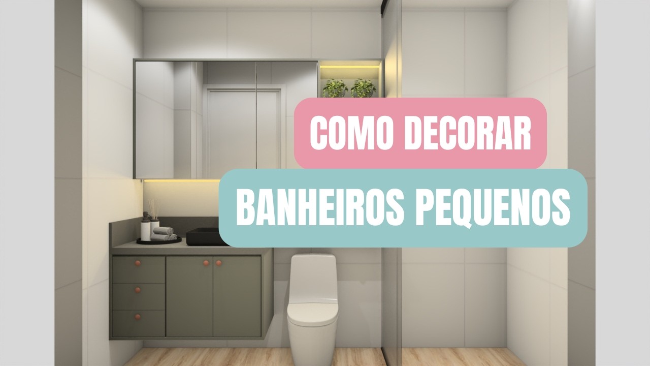 Como Decorar Banheiro Pequeno com Soluções Inteligentes # ...